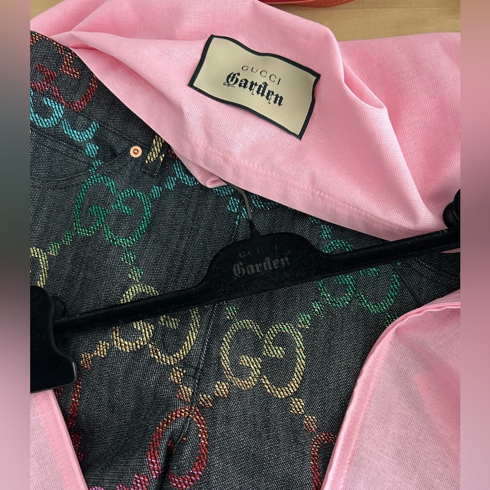 Gucci Garden Denim Shorts ~ new ~ - Picture 7 of 10